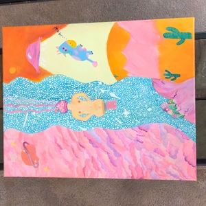 Original extraterrestrial painting